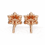 1.5 Carat Minimal Round Trio Diamond Stud Earrings - Image 18