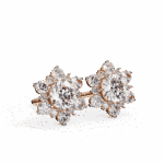 1.5 Carat Minimal Round Trio Diamond Stud Earrings - Image 19