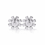 1.25 Carat Modern Round Duo Diamond Stud Earrings - Image 5