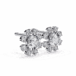 1.25 Carat Modern Round Duo Diamond Stud Earrings - Image 6