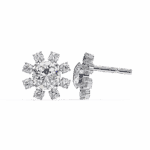 1.25 Carat Modern Round Duo Diamond Stud Earrings - Image 7