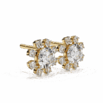 1.25 Carat Modern Round Duo Diamond Stud Earrings - Image 11