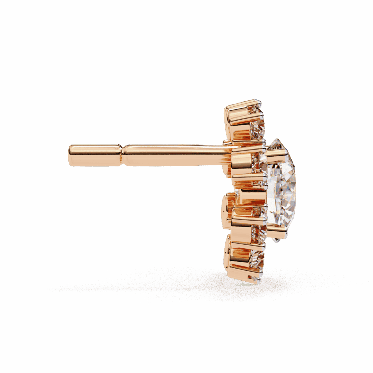 1.25 Carat Modern Round Duo Diamond Stud Earrings  Image 13