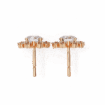 1.25 Carat Modern Round Duo Diamond Stud Earrings - Image 14