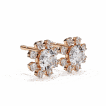 1.25 Carat Modern Round Duo Diamond Stud Earrings - Image 16