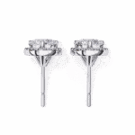 2 Carat Dual Round Diamond Stud Earrings - Image 4