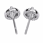 2 Carat Dual Round Diamond Stud Earrings - Image 5