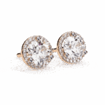 2 Carat Dual Round Diamond Stud Earrings - Image 20