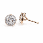 2 Carat Dual Round Diamond Stud Earrings - Image 21