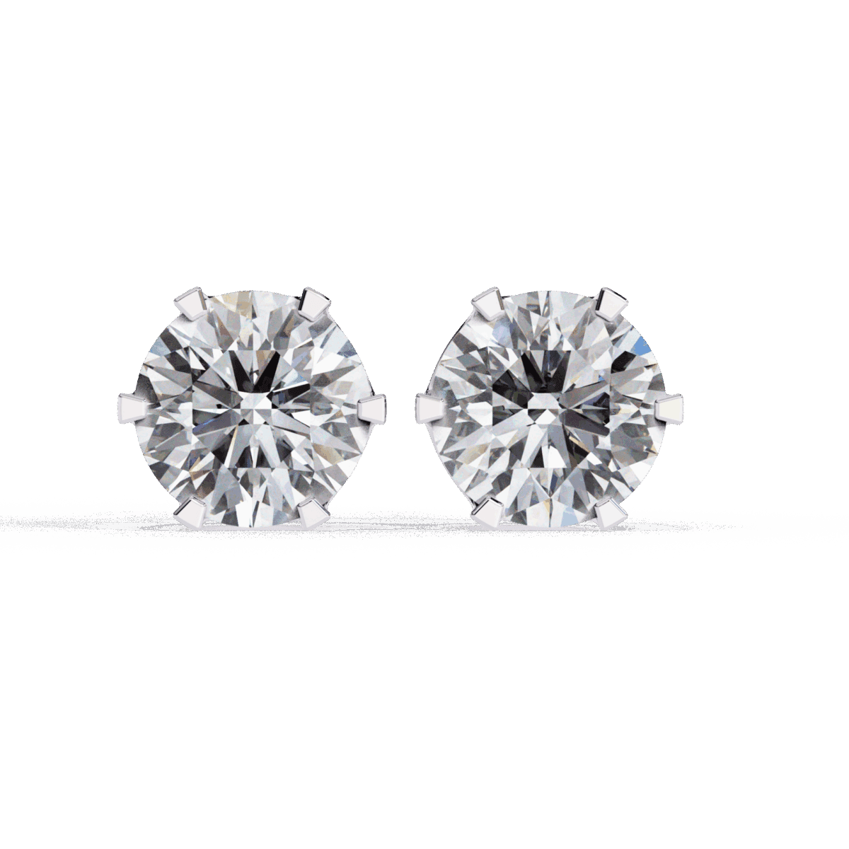 2.5 Carat Eternal Round Solitaire Hoop Earrings  Image 1
