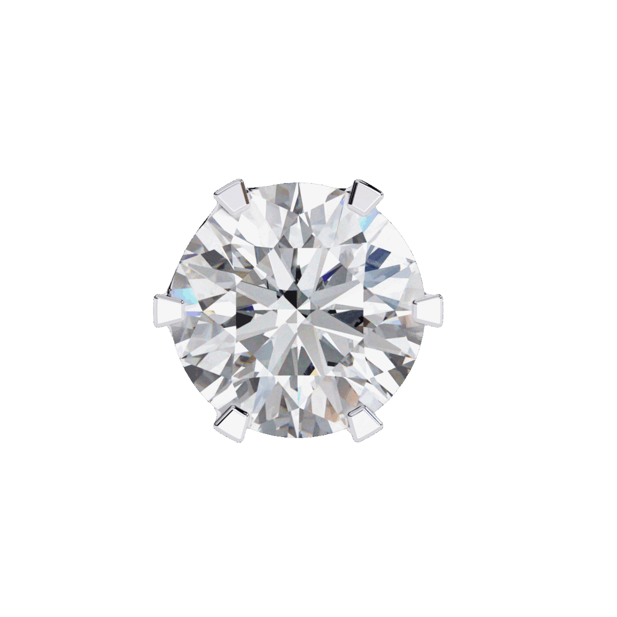 2.5 Carat Eternal Round Solitaire Hoop Earrings  Image 3