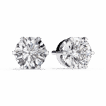 2.5 Carat Eternal Round Solitaire Hoop Earrings - Image 7