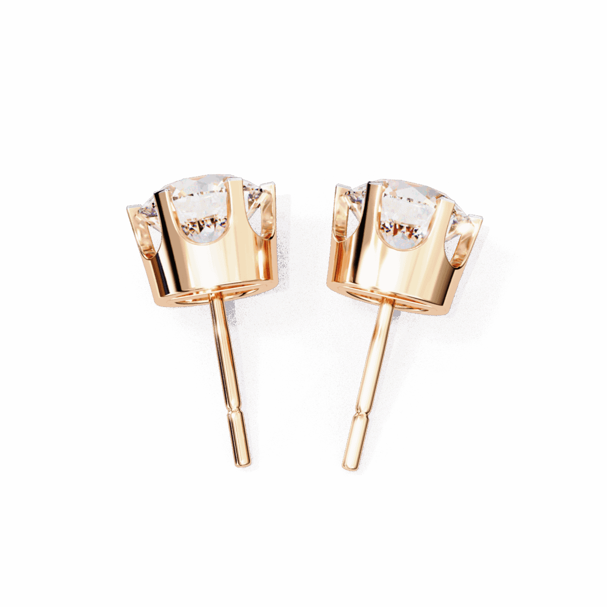 2.5 Carat Eternal Round Solitaire Hoop Earrings  Image 14