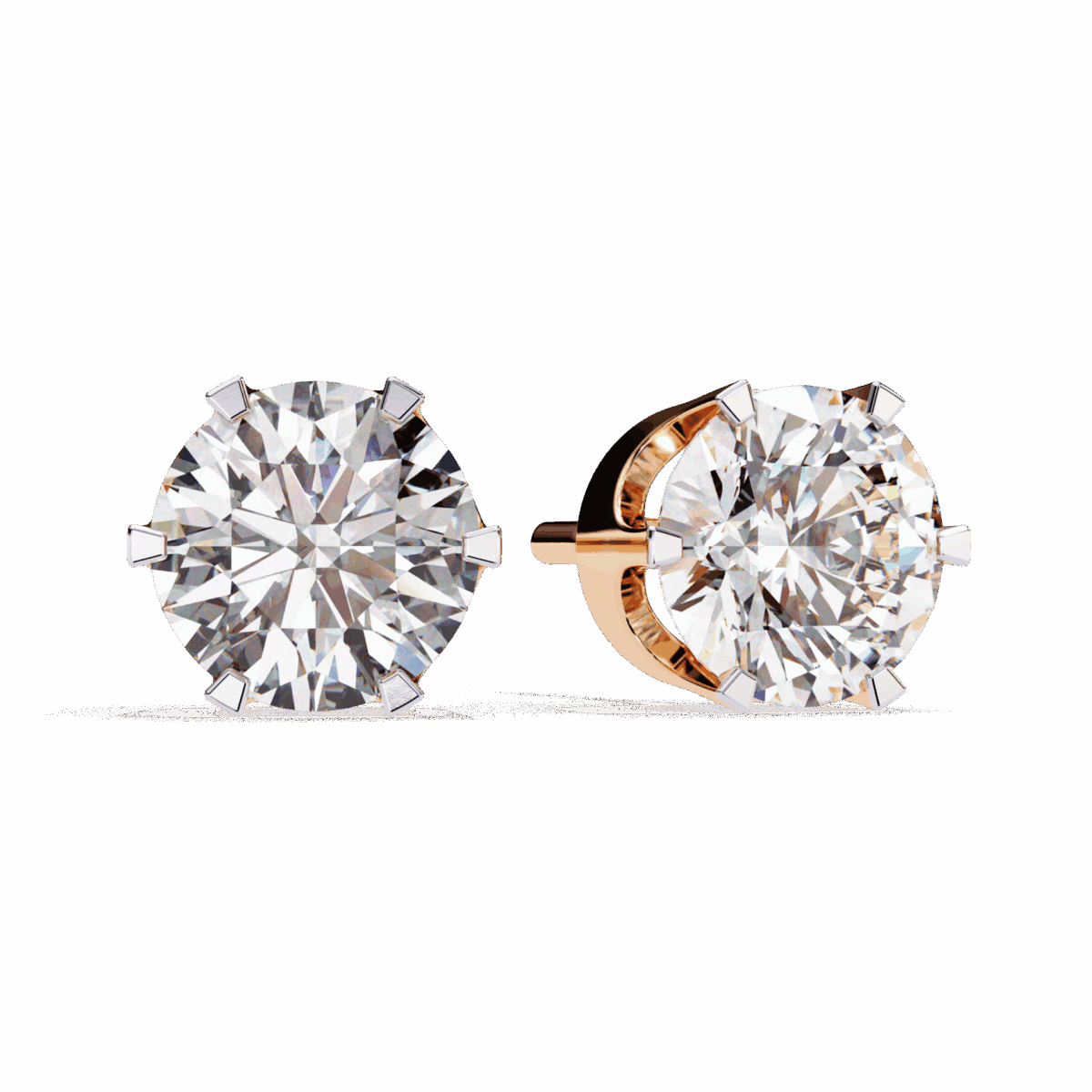 2.5 Carat Eternal Round Solitaire Hoop Earrings  Image 17