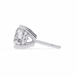 2.5 Carat Modern Round Solitaire Hoop Earrings - Image 2