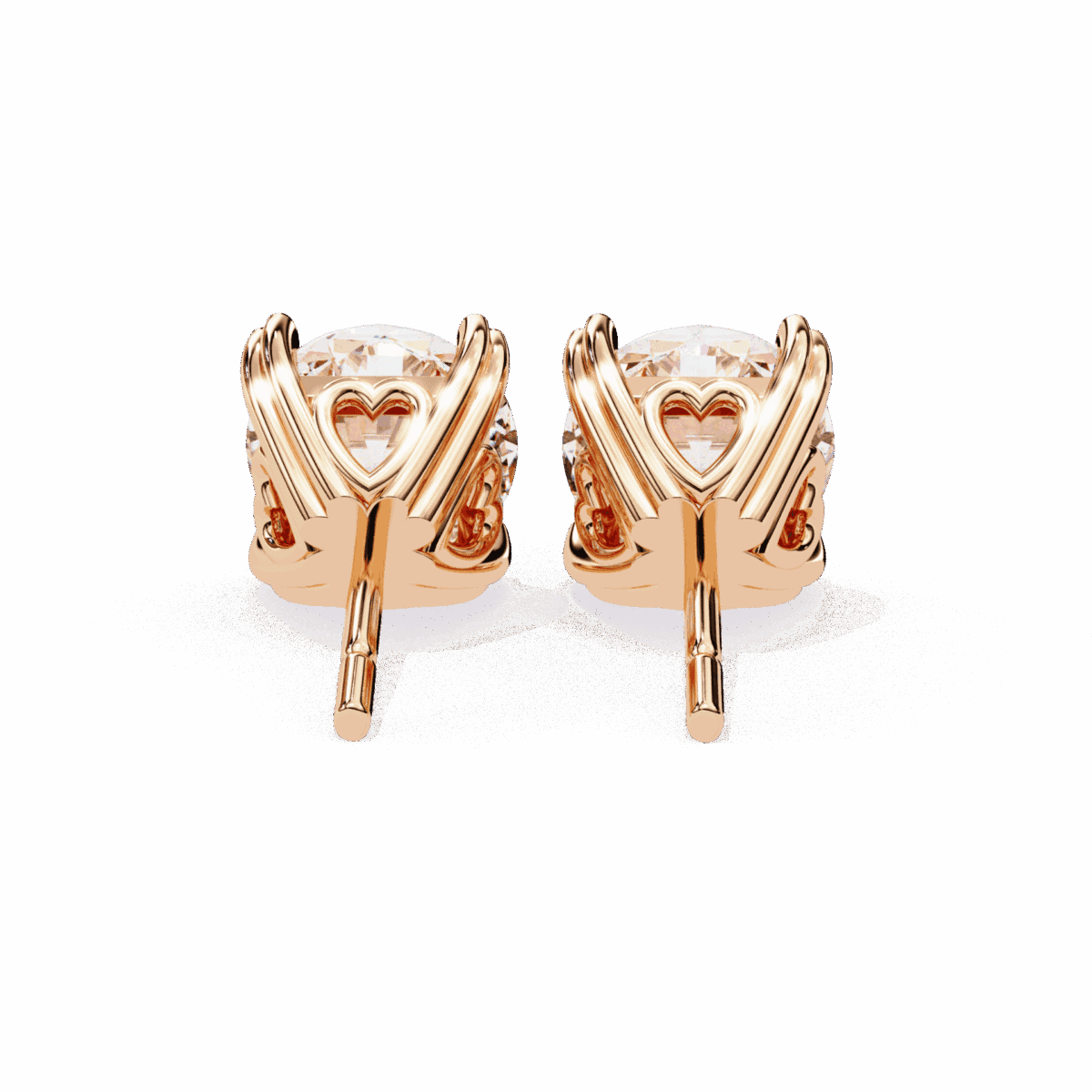 2.5 Carat Modern Round Solitaire Hoop Earrings  Image 17