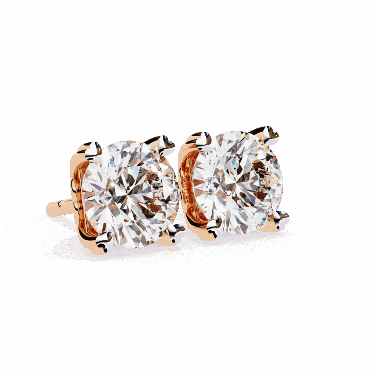 2.5 Carat Modern Round Solitaire Hoop Earrings  Image 18