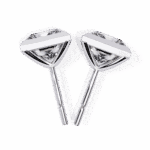 1.75 Carat Princess Solitaire Diamond Earrings - Image 4