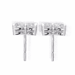 0.9 Carat Marquise Diamond Cluster Stud Earrings - Image 4