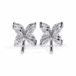 0.9 Carat Marquise Diamond Cluster Stud Earrings - Image 5