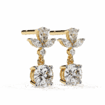 1.25 Carat Radiant Marquise & Pear Diamond Dangle Earrings - Image 13