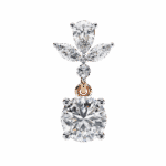 1.25 Carat Radiant Marquise & Pear Diamond Dangle Earrings - Image 17