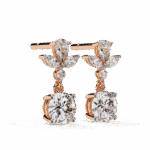 1.25 Carat Radiant Marquise & Pear Diamond Dangle Earrings - Image 20
