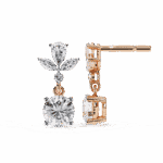 1.25 Carat Radiant Marquise & Pear Diamond Dangle Earrings - Image 21