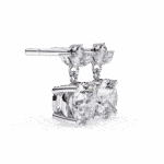 2 Carat Grace Marquise & Round Diamond Dangle Earrings - Image 6