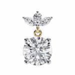 2 Carat Grace Marquise & Round Diamond Dangle Earrings - Image 10