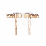 0.5 Carat Marquise and Round Diamond Cluster Stud Earrings - Image 13