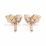 0.5 Carat Marquise and Round Diamond Cluster Stud Earrings - Image 14