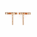 0.4 Carat Elegant Marquise and Round Diamond Stud Earrings - Image 13