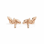 0.4 Carat Elegant Marquise and Round Diamond Stud Earrings - Image 14