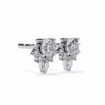 0.7 Carat Multi-Stone Marquise and Round Diamond Stud Earrings - Image 6