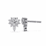 0.7 Carat Multi-Stone Marquise and Round Diamond Stud Earrings - Image 7