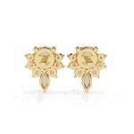 0.7 Carat Multi-Stone Marquise and Round Diamond Stud Earrings - Image 10