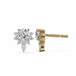 0.7 Carat Multi-Stone Marquise and Round Diamond Stud Earrings - Image 12