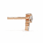 0.7 Carat Multi-Stone Marquise and Round Diamond Stud Earrings - Image 13