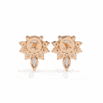 0.7 Carat Multi-Stone Marquise and Round Diamond Stud Earrings - Image 15