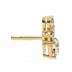 1.5 Carat Alternating Marquise and Round Diamond Stud Earrings - Image 8