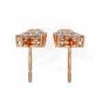 1.5 Carat Alternating Marquise and Round Diamond Stud Earrings - Image 14