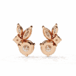 1.5 Carat Alternating Marquise and Round Diamond Stud Earrings - Image 15