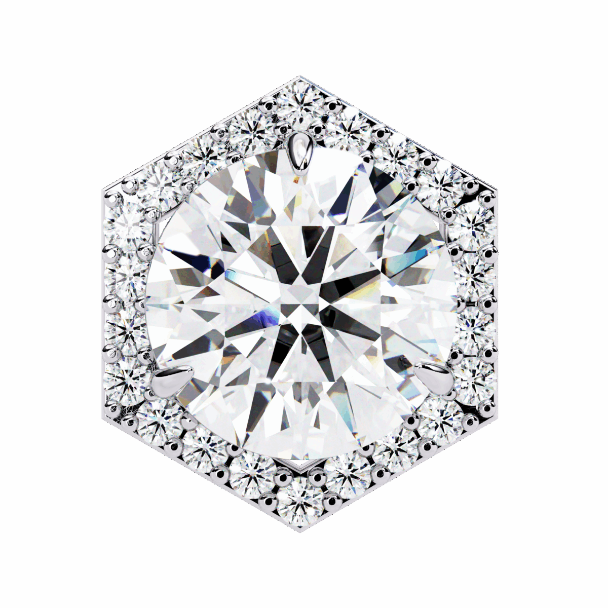 2 Carat Signature Round Diamond Stud Earrings  Image 3