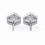 2 Carat Signature Round Diamond Stud Earrings - Image 5