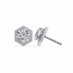 2 Carat Signature Round Diamond Stud Earrings - Image 7