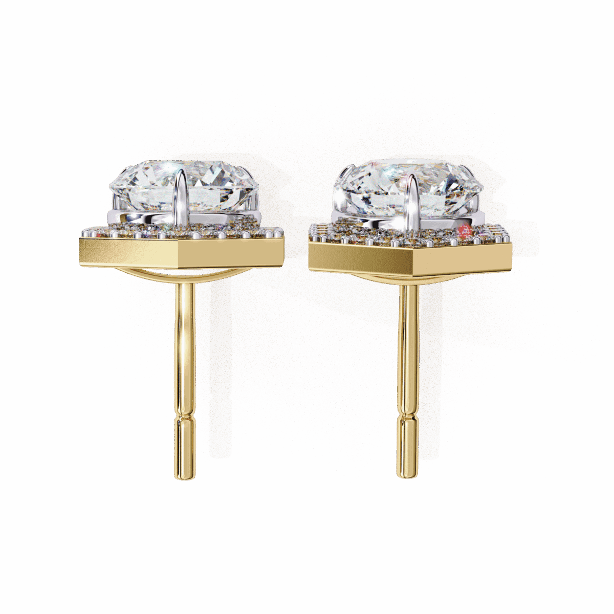 2 Carat Signature Round Diamond Stud Earrings  Image 11