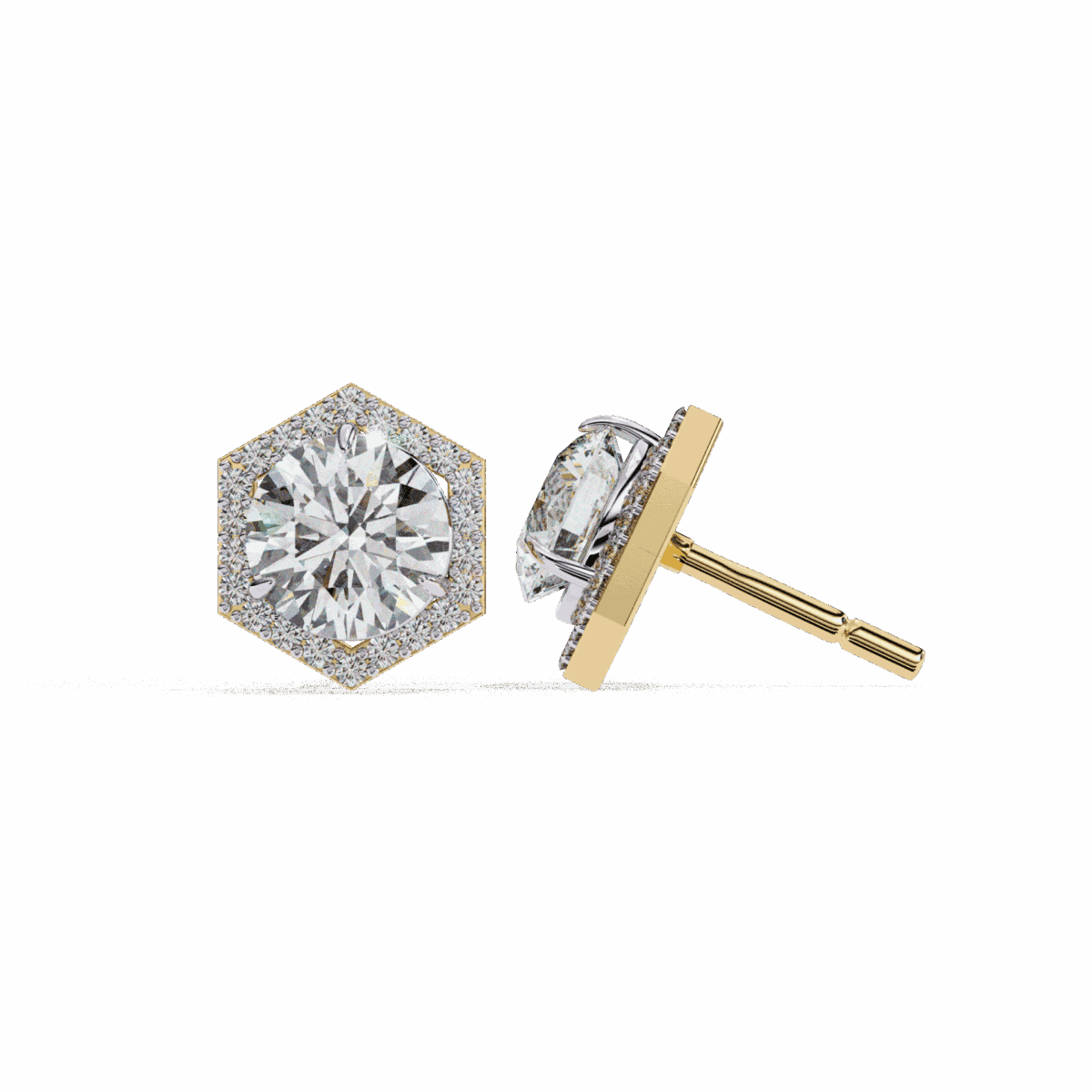 2 Carat Signature Round Diamond Stud Earrings  Image 14