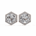 2 Carat Signature Round Diamond Stud Earrings - Image 15