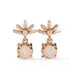 0.9 Carat Luminous Baguette & Round Diamond Drop Earrings - Image 19